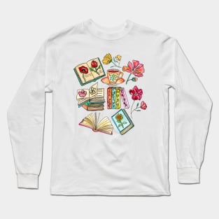 Blooms and Books Long Sleeve T-Shirt